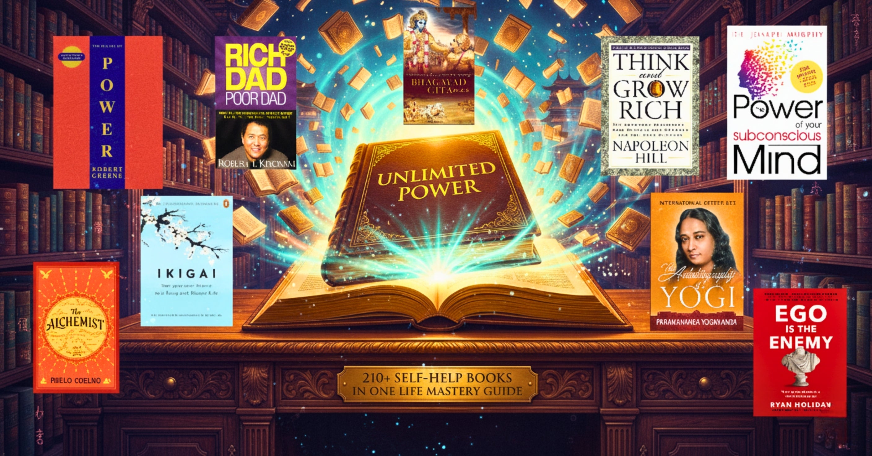 UNLIMITED POWER — 210+ Life-Changing Book Summaries in One Master Guide