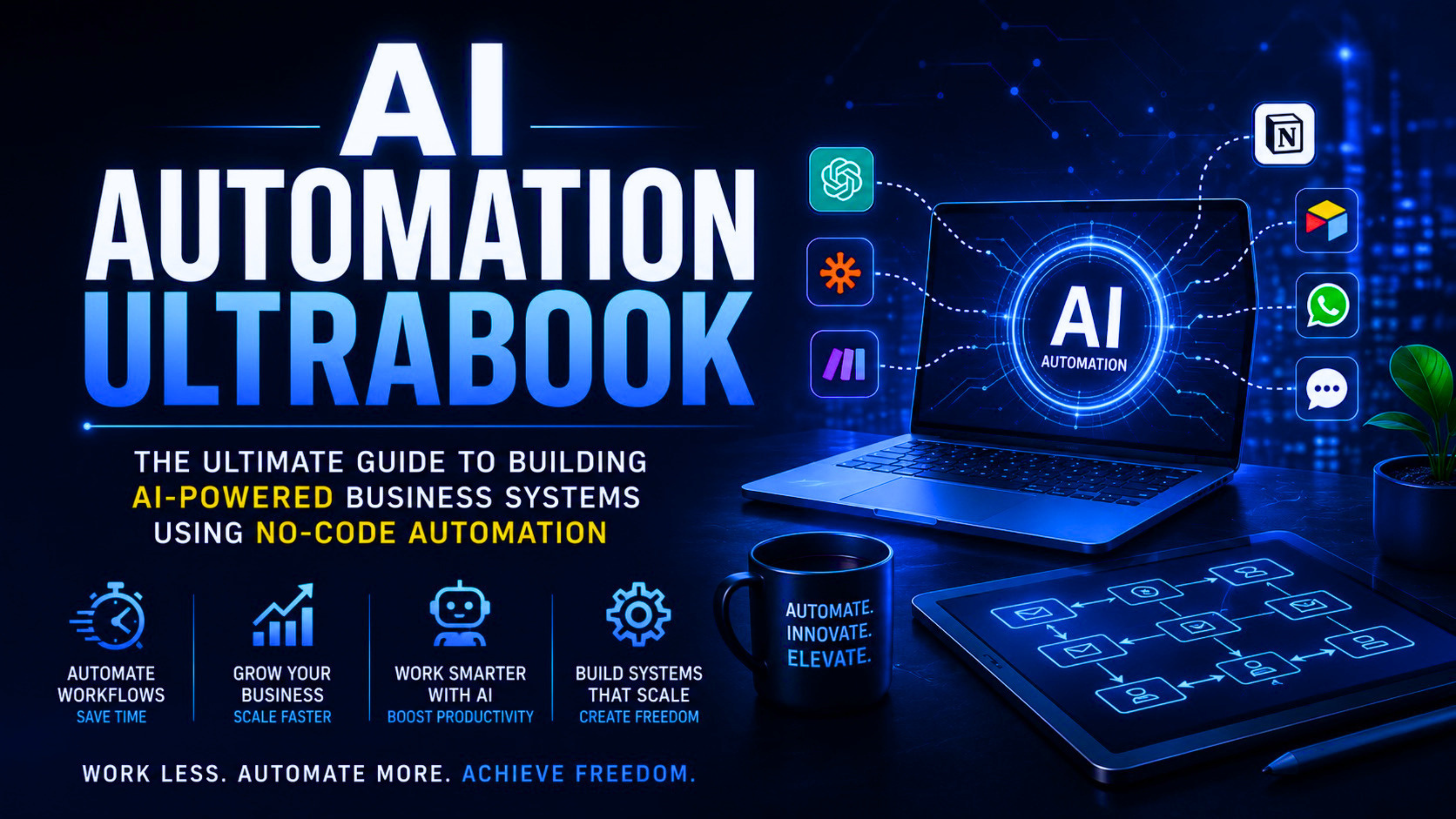 AI Automation Ultrabook - The Ultimate AI & No-Code Automation System