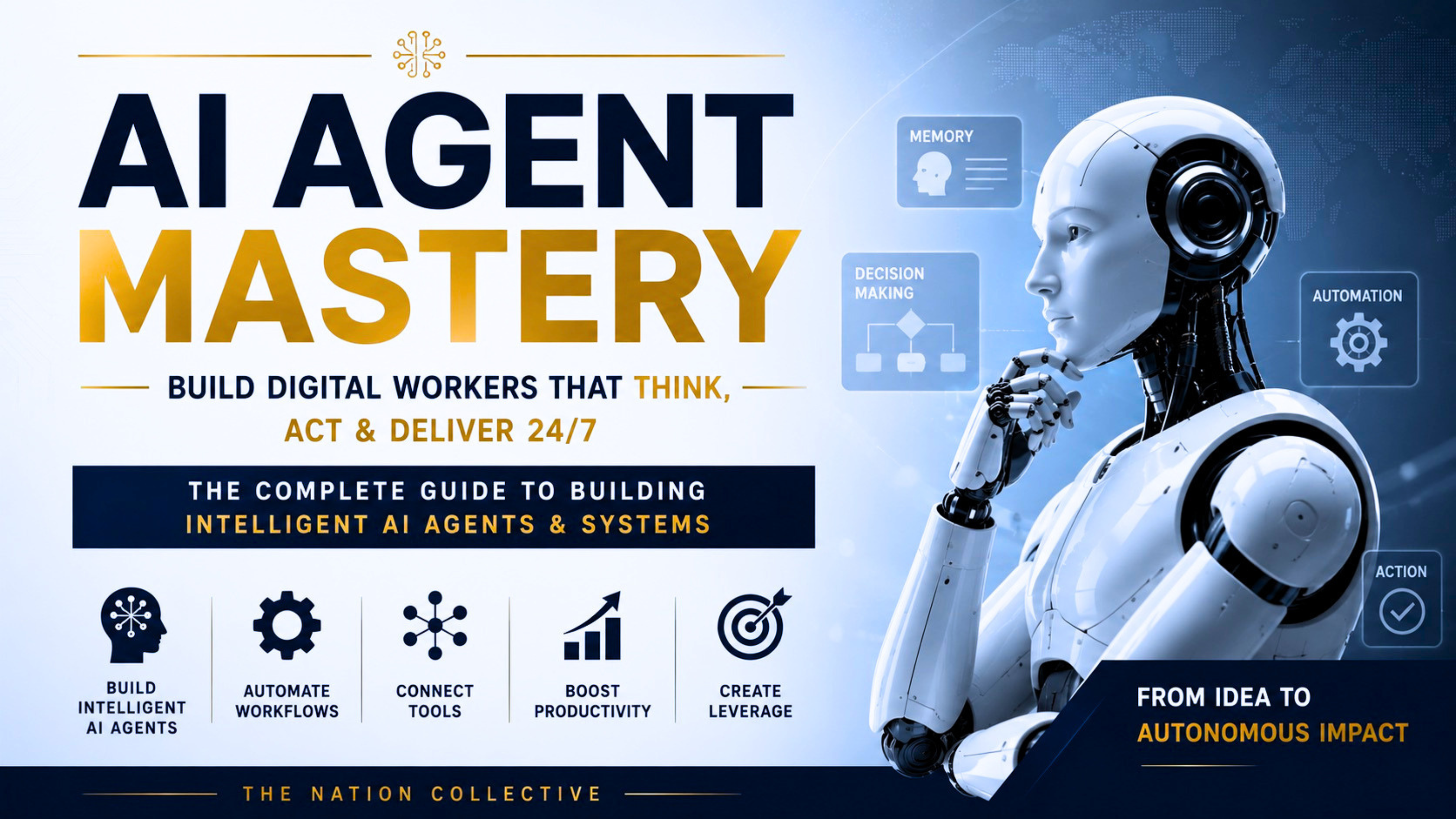 AI Agent Mastery — Build Digital Workers That Think, Act & Deliver 24/7